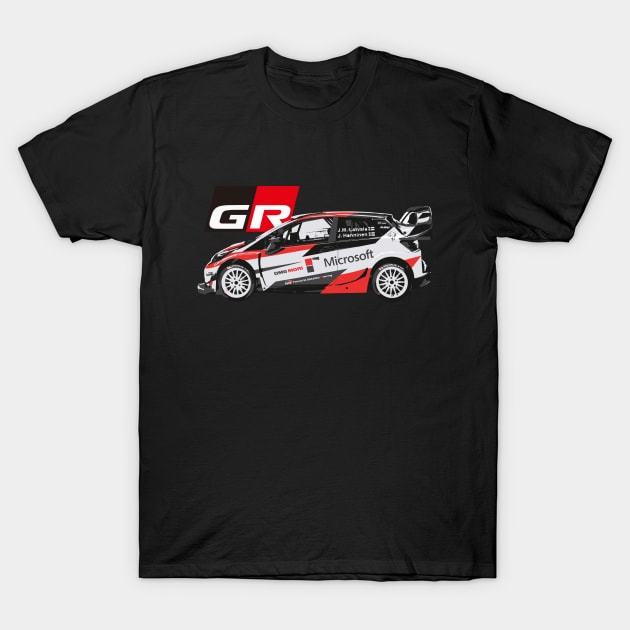 Toyota Yaris GR WRC Car T-Shirt by cowtown_cowboy